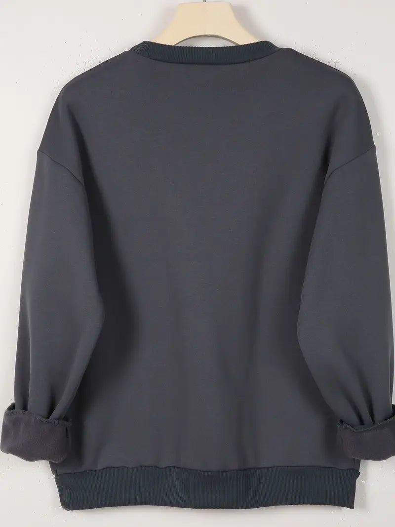 Bekväm Casual Sweatshirt | Tillsammans mot Bröstcancer