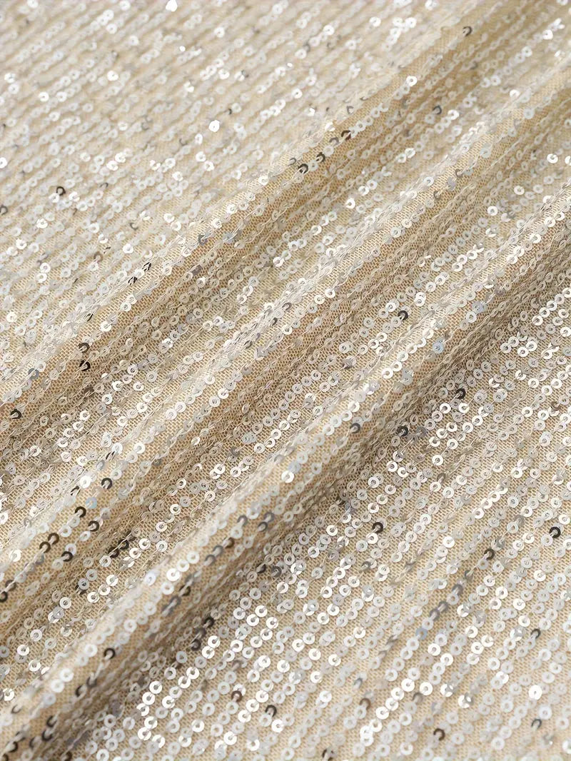 Karin™ - Glittrande Paljettdress med Kontrast
