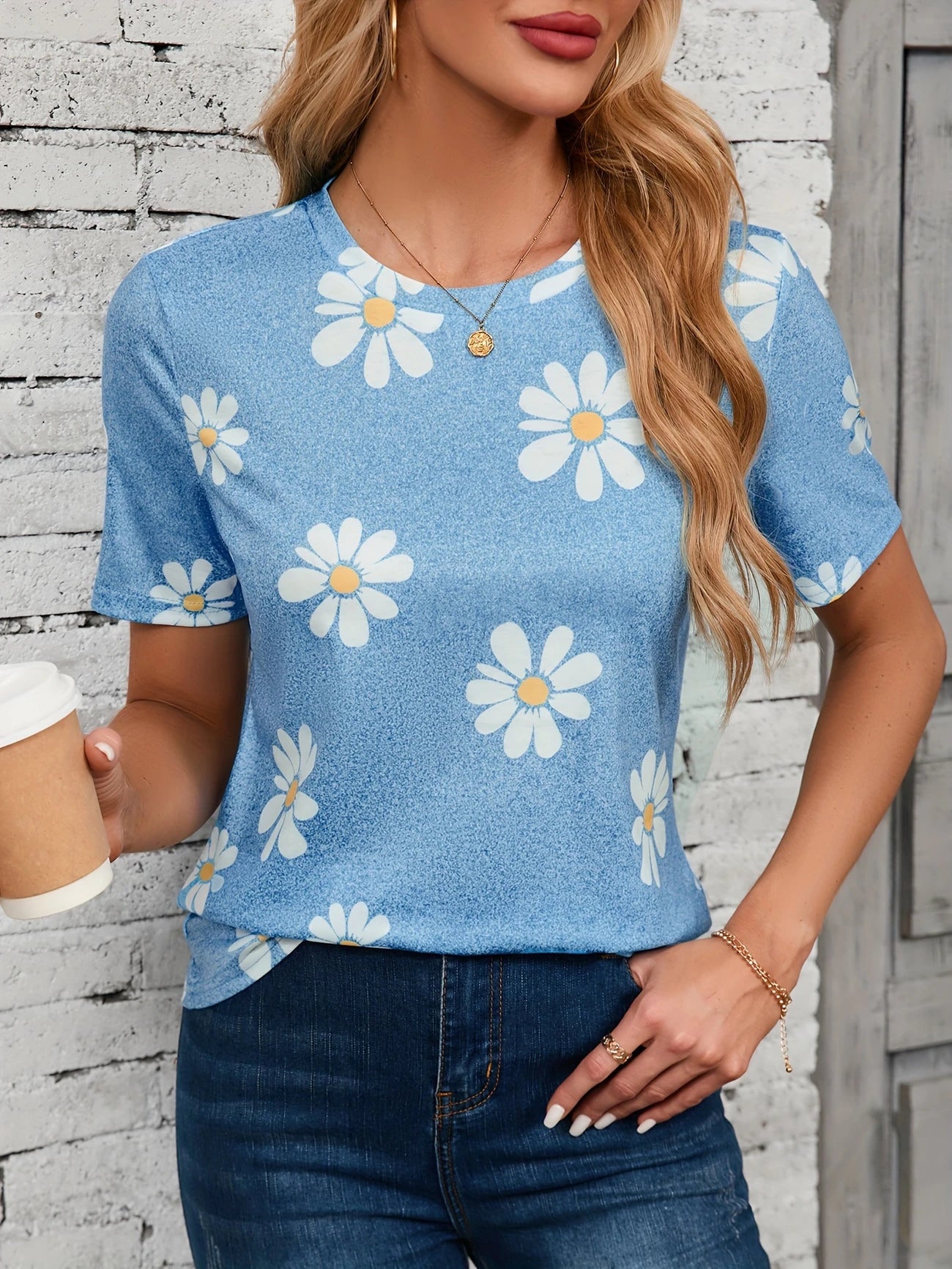 Lea™ - Blommig T-shirt