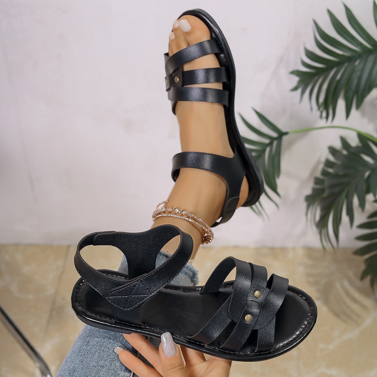 Josefin™ – Avslappnade Romerska Sandaler