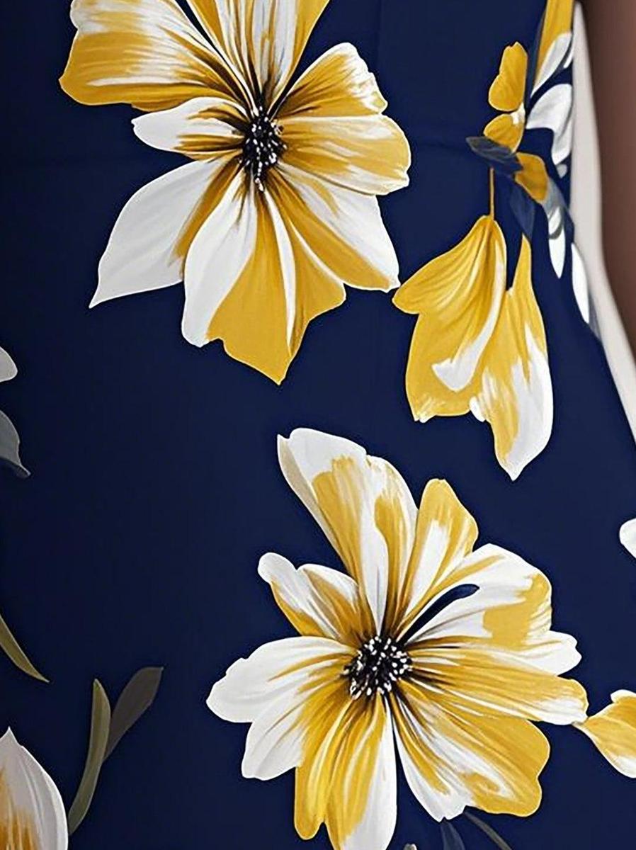 Lill™ - Damers Blommig Maxiklänning