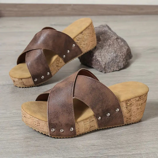 Josefin™ - Bekväma Kilklackssandaler