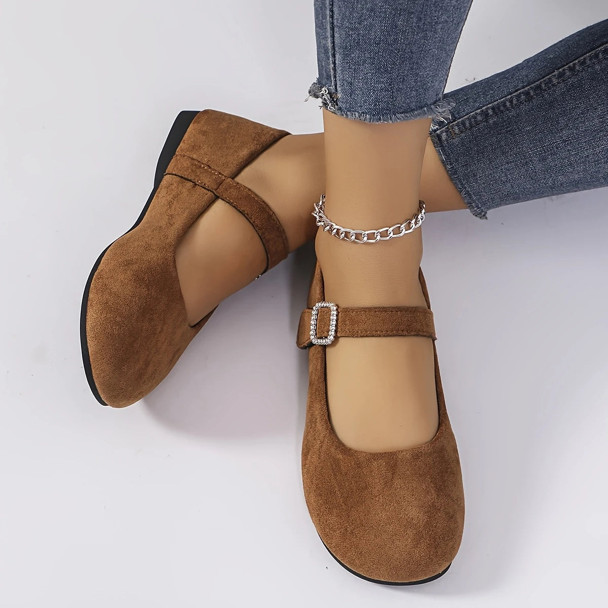 Naima™ – Justerbara Runda Flats för Dam