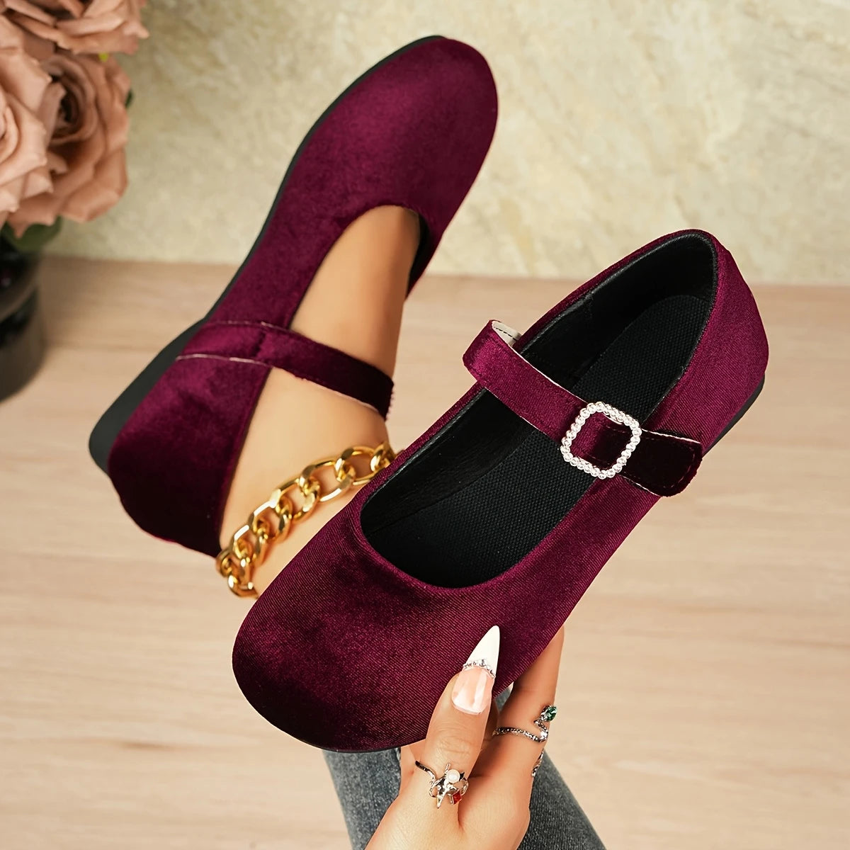 Naima™ – Justerbara Runda Flats för Dam