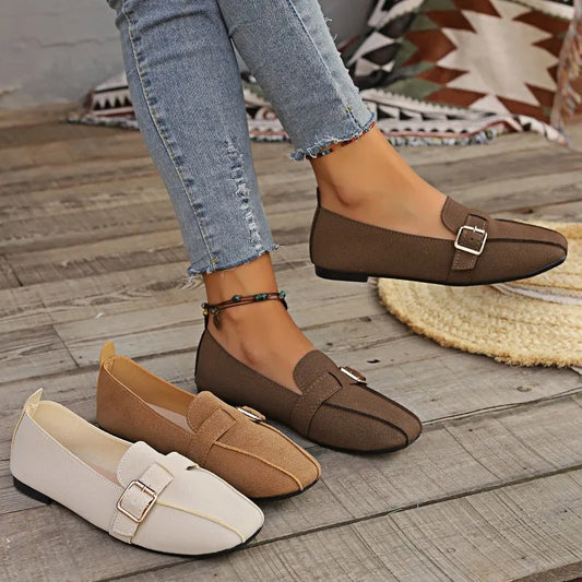 Nina™ – Spänne Mjuka Flats för Dam