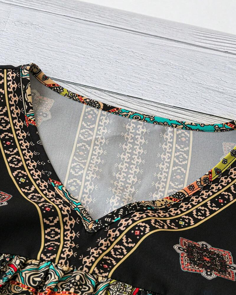 Dagmar™ – T-shirt med Vintage-mönster