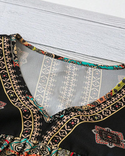 Dagmar™ – T-shirt med Vintage-mönster
