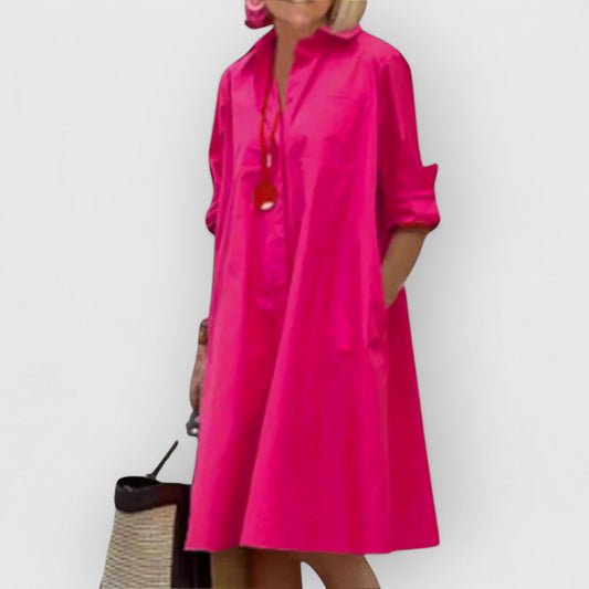 Dinna™ – Rosa Elegantes Kleid