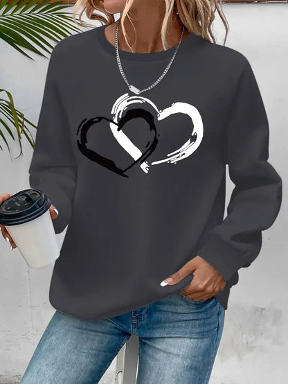 Bekväm Casual Sweatshirt | Tillsammans mot Bröstcancer