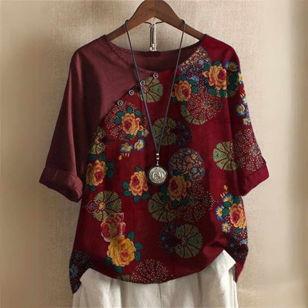 Margareta™ - Damers Elegant Blus