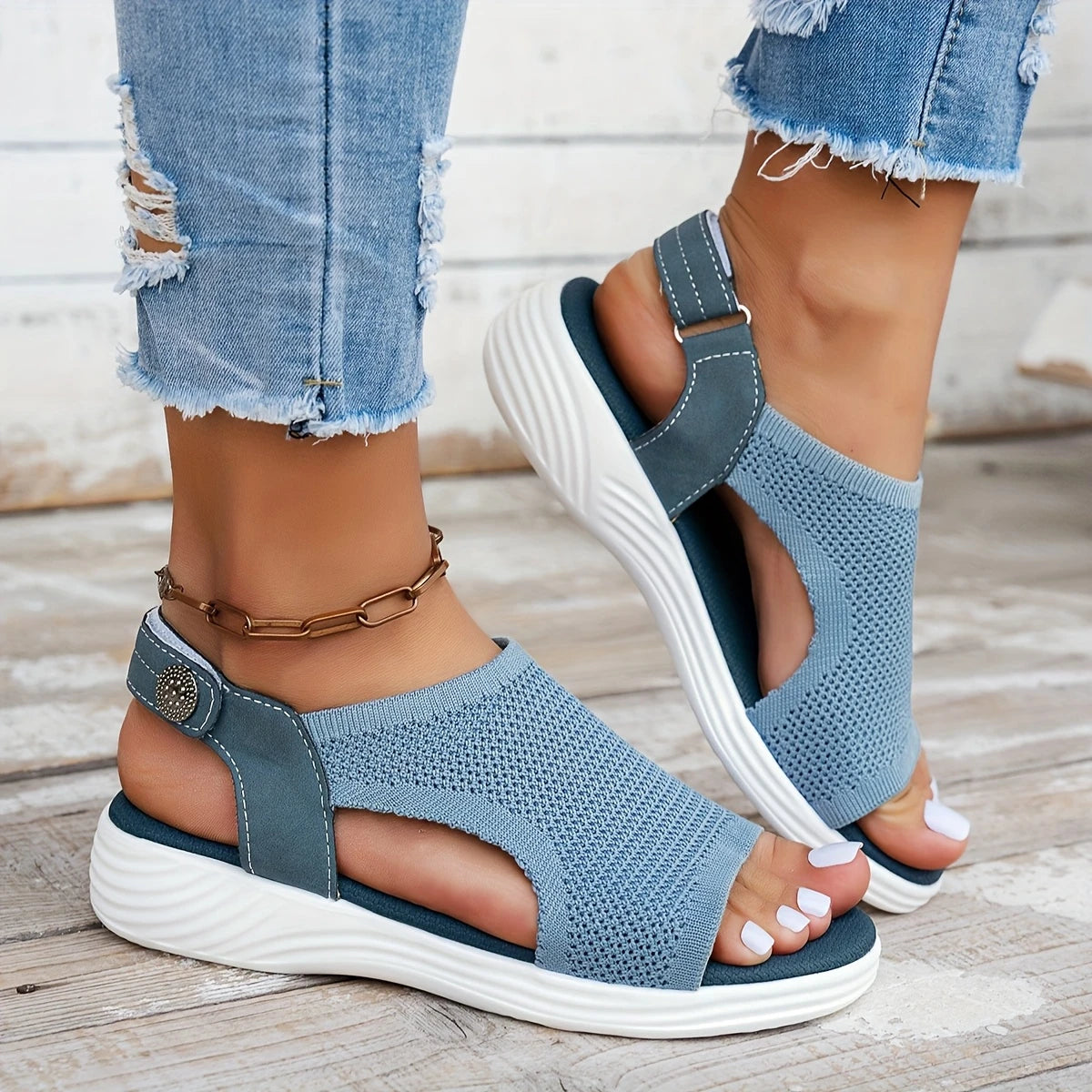 Tyra™ – Chunky Slip-In Sandaler