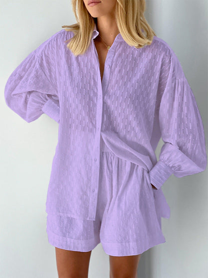 Maude | Chic Skjorta & Shorts Set