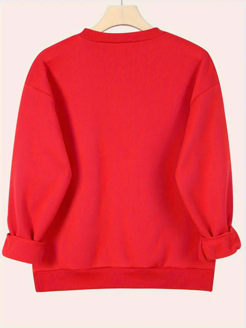 Bekväm Casual Sweatshirt | Tillsammans mot Bröstcancer