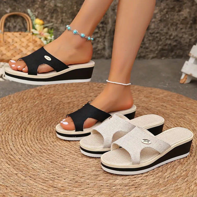 Yara™ - Damers Slip-On Platåsandaler