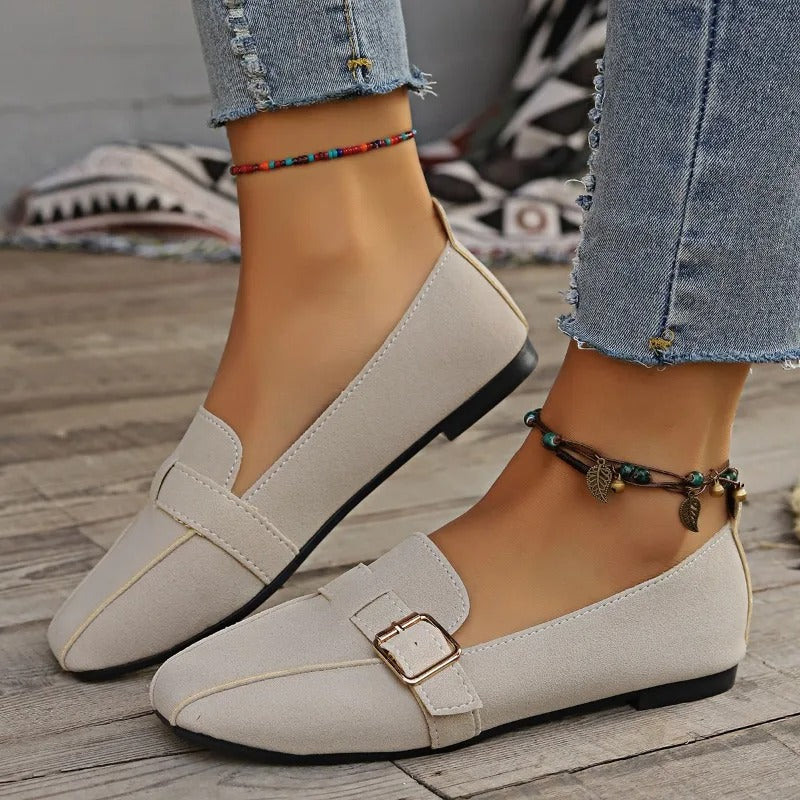 Nina™ – Spänne Mjuka Flats för Dam