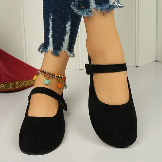 Katja™ – Vintage Runda Flats för Dam