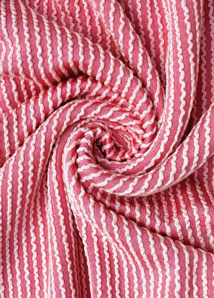 Hanna™ - Rosa T-shirt med Delad Halslinning