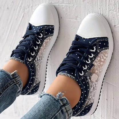Jenny™ - Damers Blommiga Sneakers