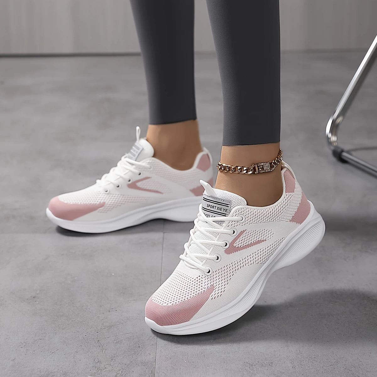 Tilde™ – Sneakers i Mesh med Snörning