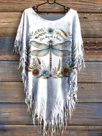 Fringe Cape Klänning
