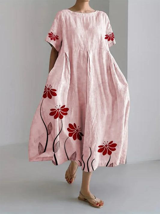 ROSALIE - BOTANISK PRINT LOOSE FIT KLÄNNING