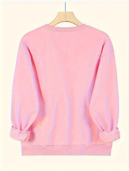 Bekväm Casual Sweatshirt | Tillsammans mot Bröstcancer
