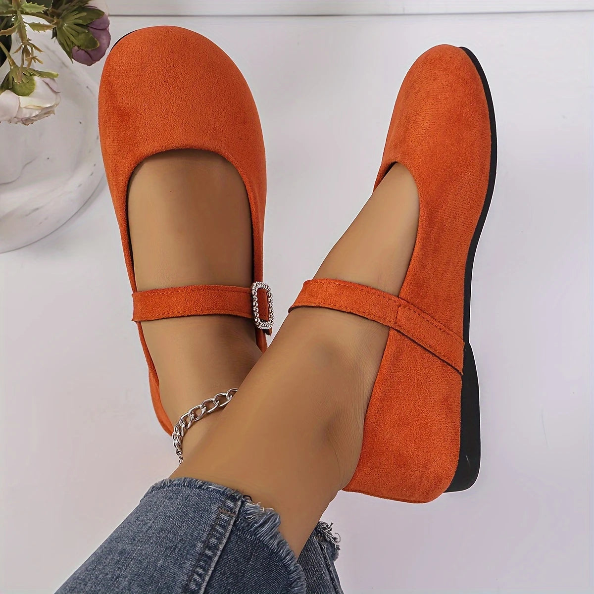 Naima™ – Justerbara Runda Flats för Dam