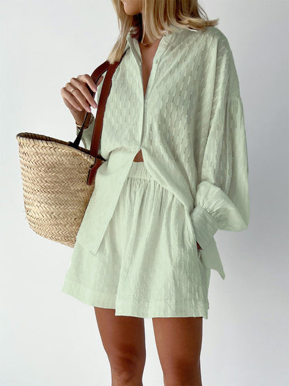 Maude | Chic Skjorta & Shorts Set