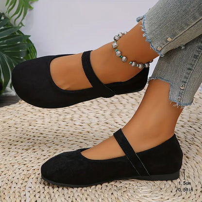 Katja™ – Vintage Runda Flats för Dam