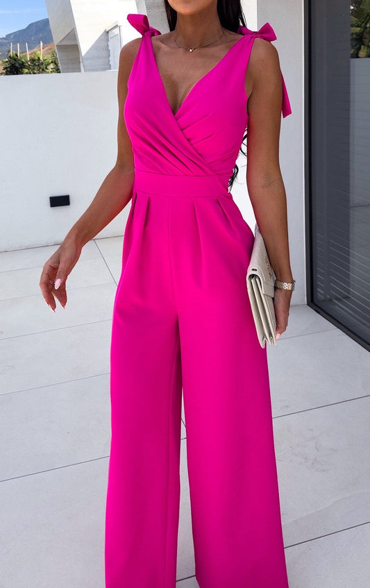 Marbella Fuchsia Jumpsuit