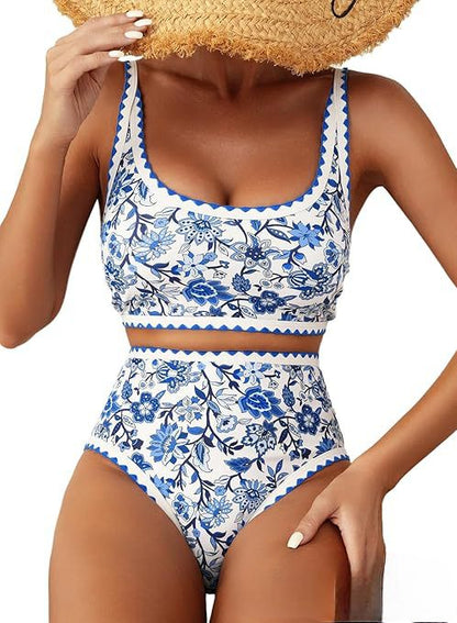 Alva™ – Blommig Bikini Baddräkt