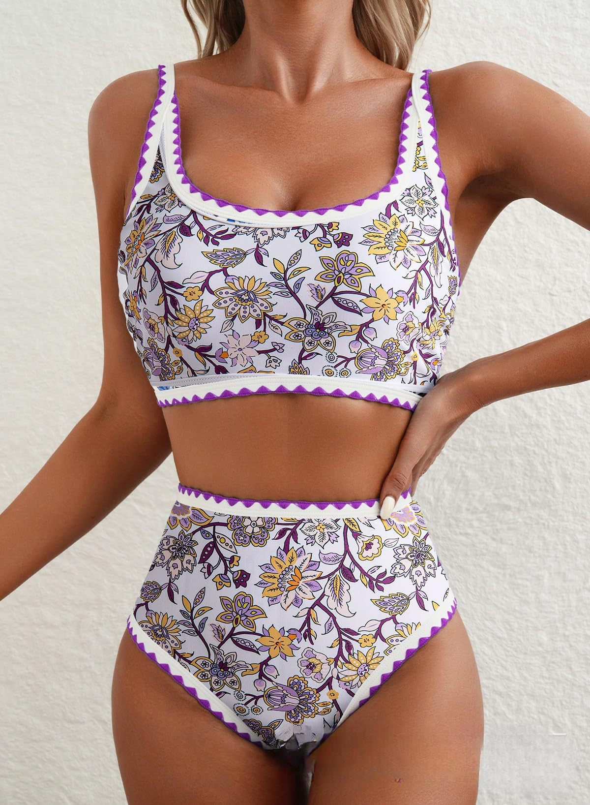 Alva™ – Blommig Bikini Baddräkt