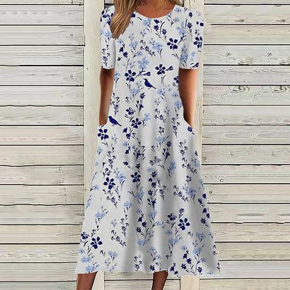 Yvonne™ – Elegant Klänning med Fickor