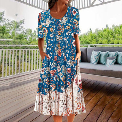 Yvonne™ – Elegant Klänning med Fickor