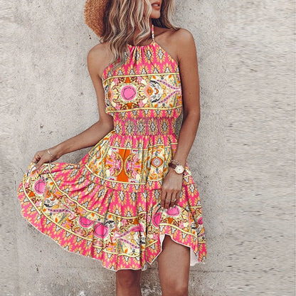 Qiara™ – Färgstark Boho Midiklänning