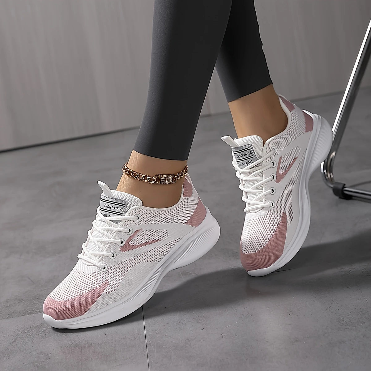 Tilde™ – Sneakers i Mesh med Snörning