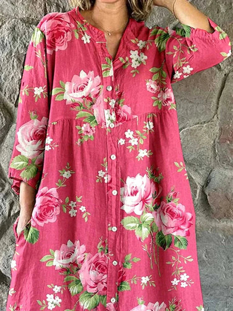 Gertrud™ - Blommig Sommardress