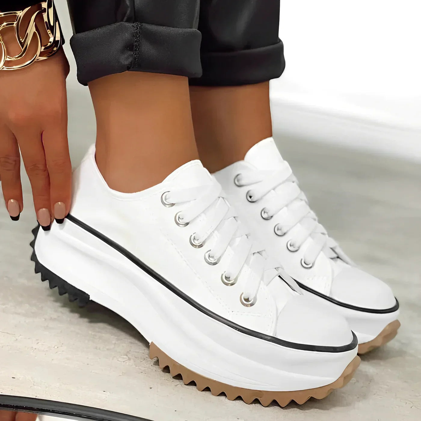 Helga™ - Trendiga Plattformssneakers