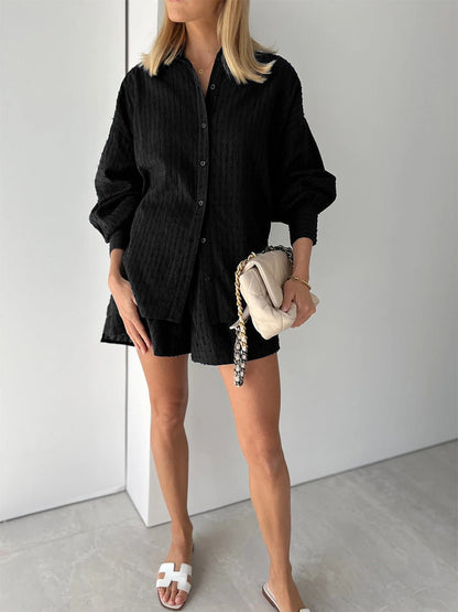 Maude | Chic Skjorta & Shorts Set
