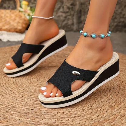 Yara™ - Damers Slip-On Platåsandaler