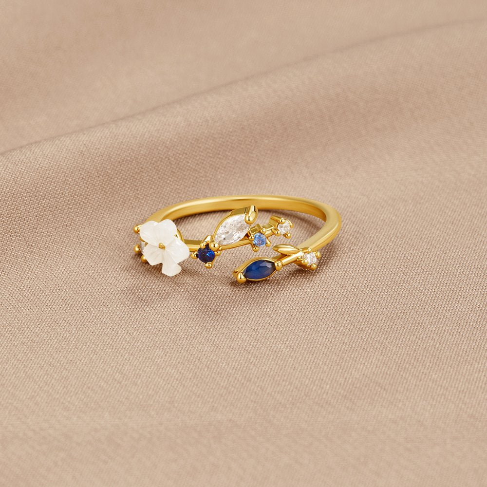 Glittrande Blomma Ring | Tillsammans mot Diabetes