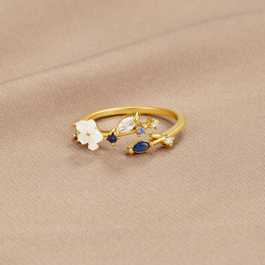 Glittrande Blomma Ring | Tillsammans mot Diabetes