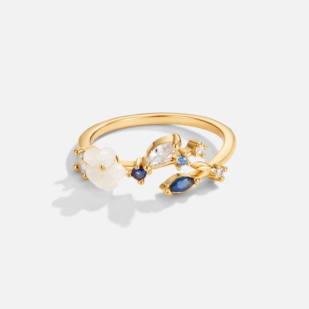Glittrande Blomma Ring | Tillsammans mot Diabetes