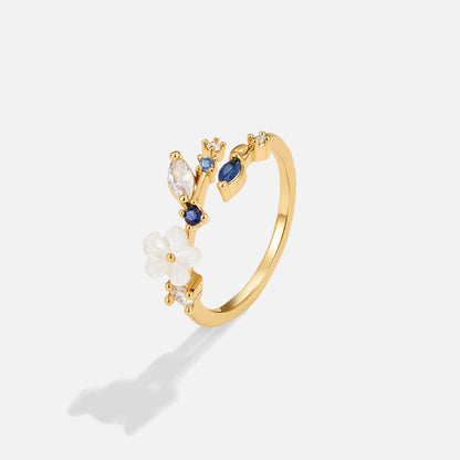 Glittrande Blomma Ring | Tillsammans mot Diabetes