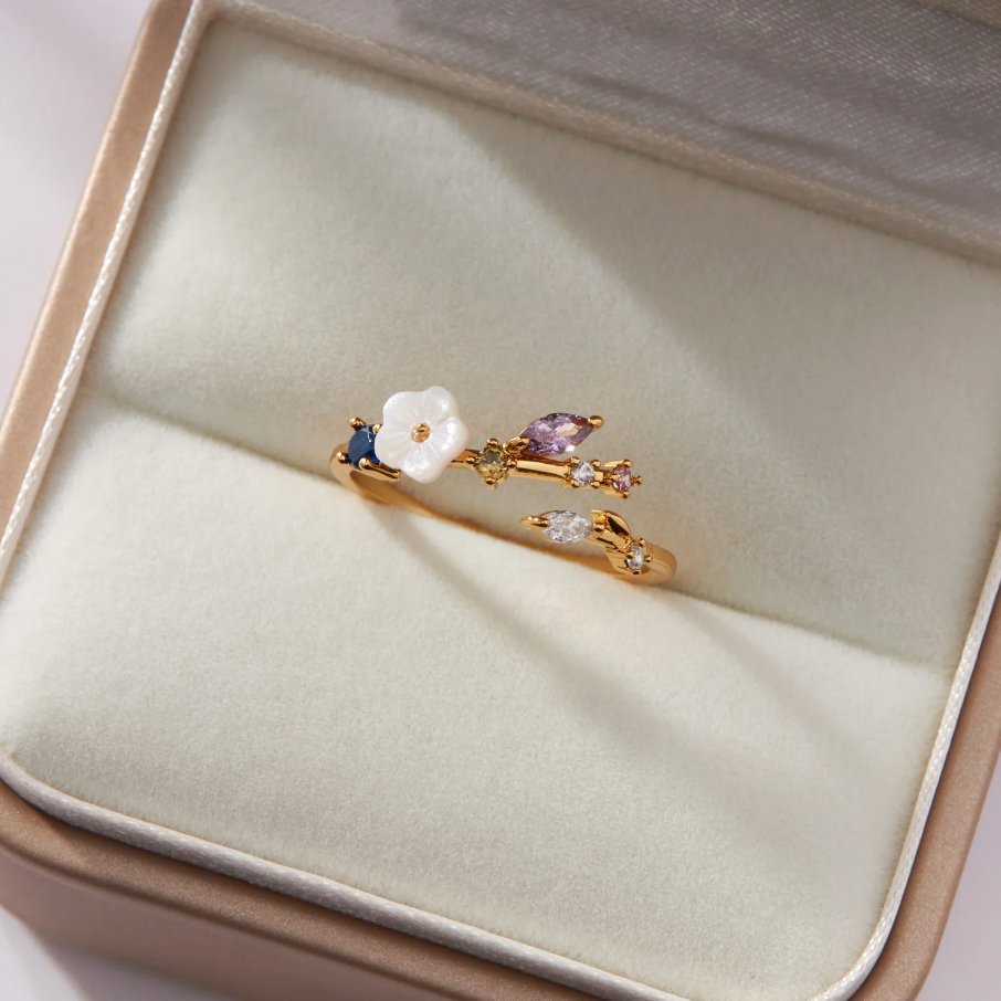 Glittrande Blomma Ring | Tillsammans mot Diabetes