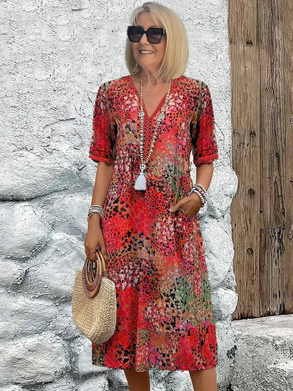 Camille | Livlig Mellanlång Klänning