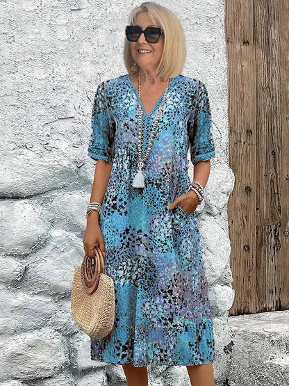 Camille | Livlig Mellanlång Klänning