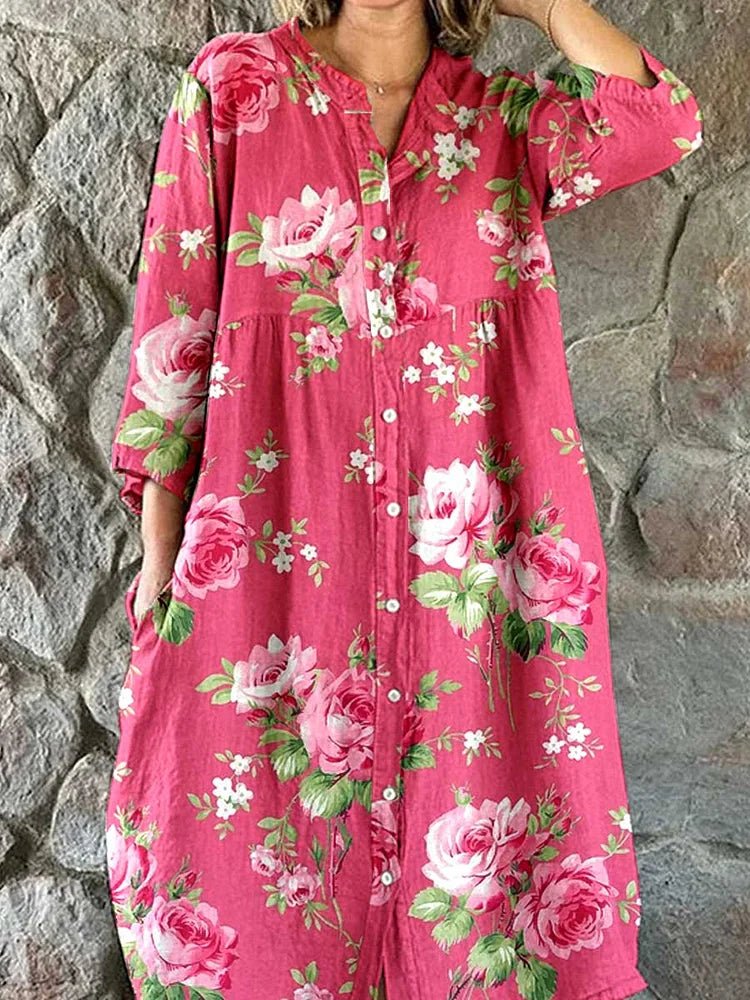 Gertrud™ - Blommig Sommardress