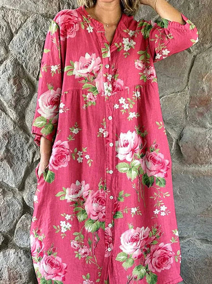 Gertrud™ - Blommig Sommardress