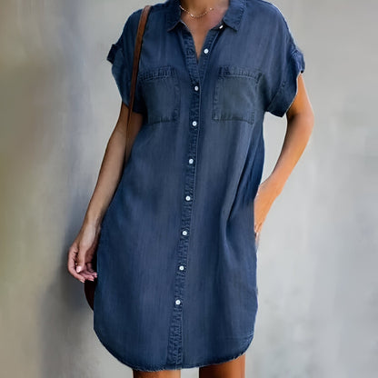 Ottilia™ – Ledig Jeansklänning